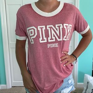 PINK round neck tee